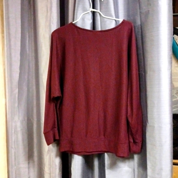 🙋A New Day burgundy sweater S M - Picture 5 of 5